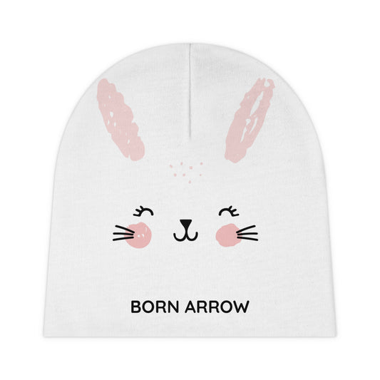 Cute Baby Bunny Beanie - Born Arrow Design