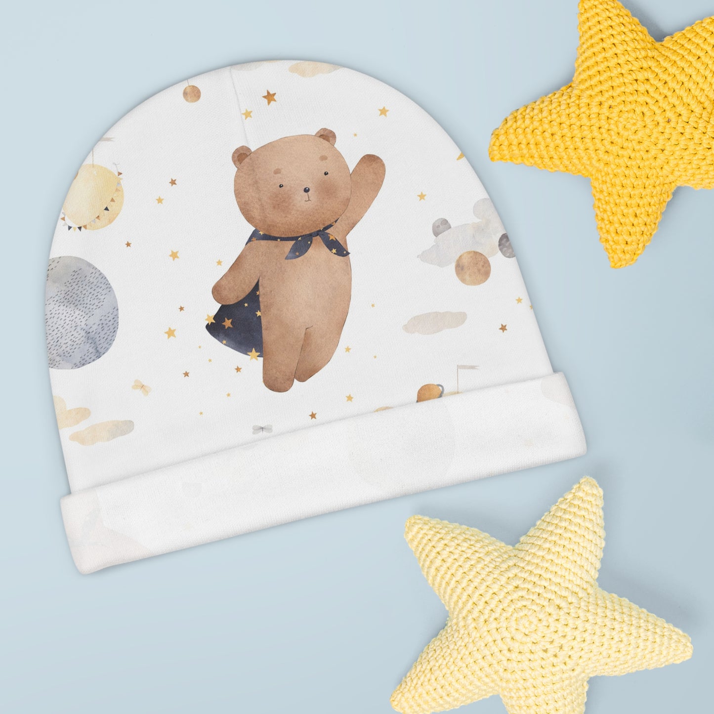 Soft Cotton Cap for Newborns, Perfect for Baby Showers & Gifts